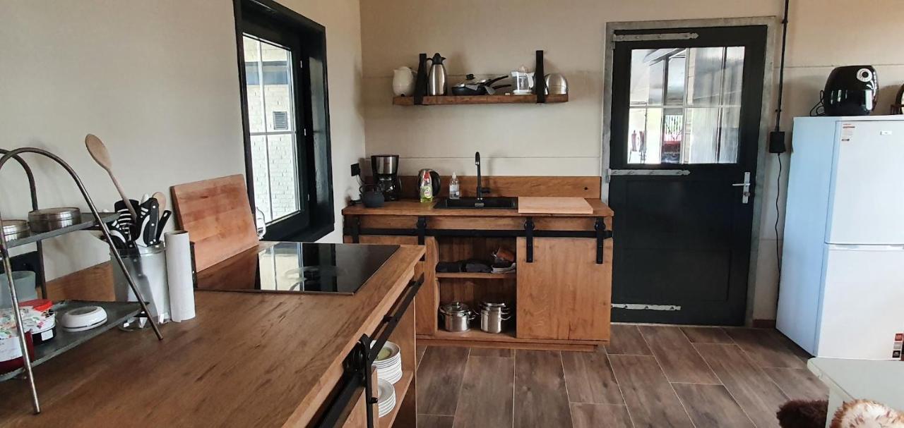 Luxe Gastenkamer Met Living En Keuken Bij Friezen Paarden Stal Pellendijk Westendorp Ngoại thất bức ảnh